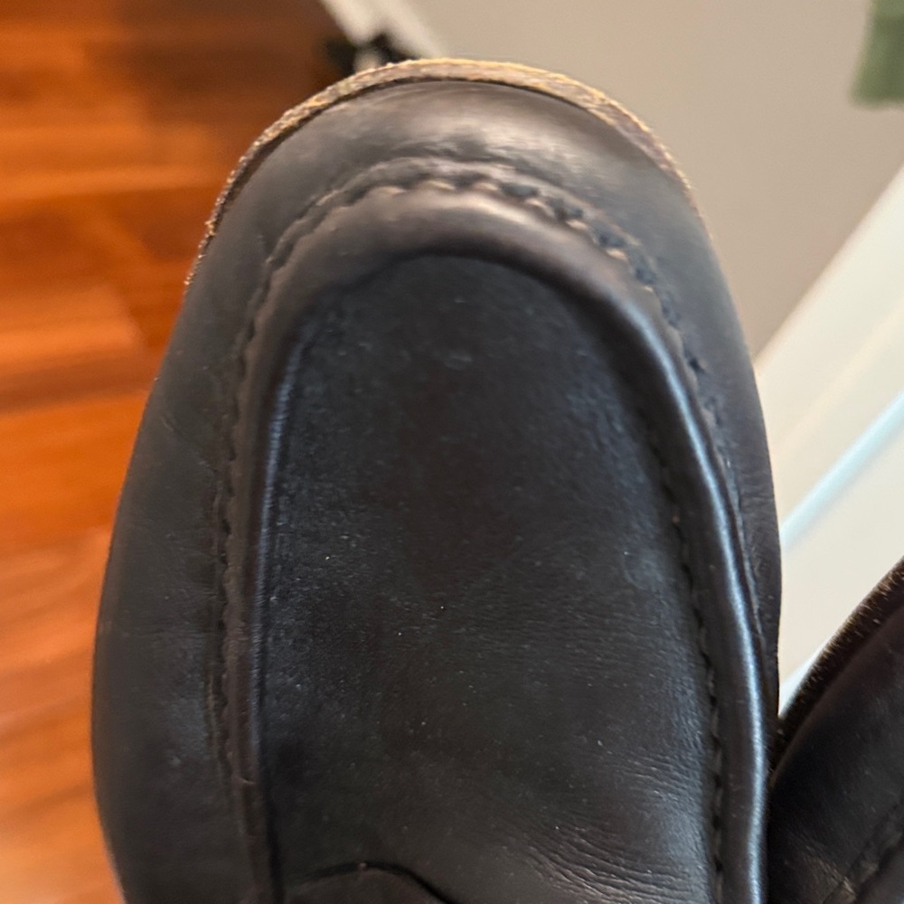 Gucci Black Leather Horsebit Loafers with Red-Green Web - Picture 6 of 11